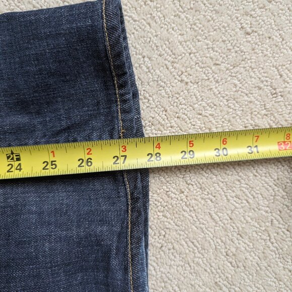 EUC James Jeans Petite Dry Aged Denim Women's 29 x 27.5 Bootcut Blue J pockets - Picture 14 of 14